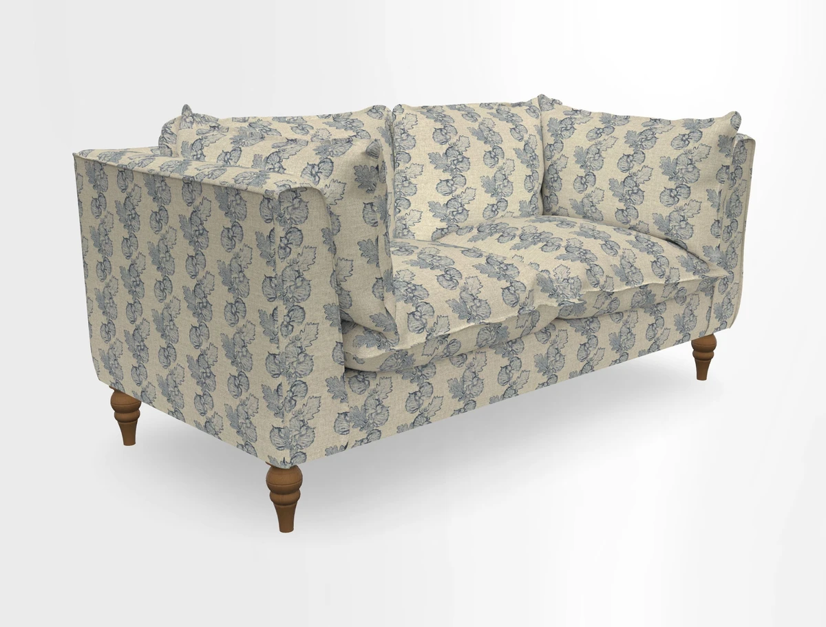 Aysgarth 3 Seater Sofa in Furrow Stripe Broad and Furrow Stripe Narrow Sunflower