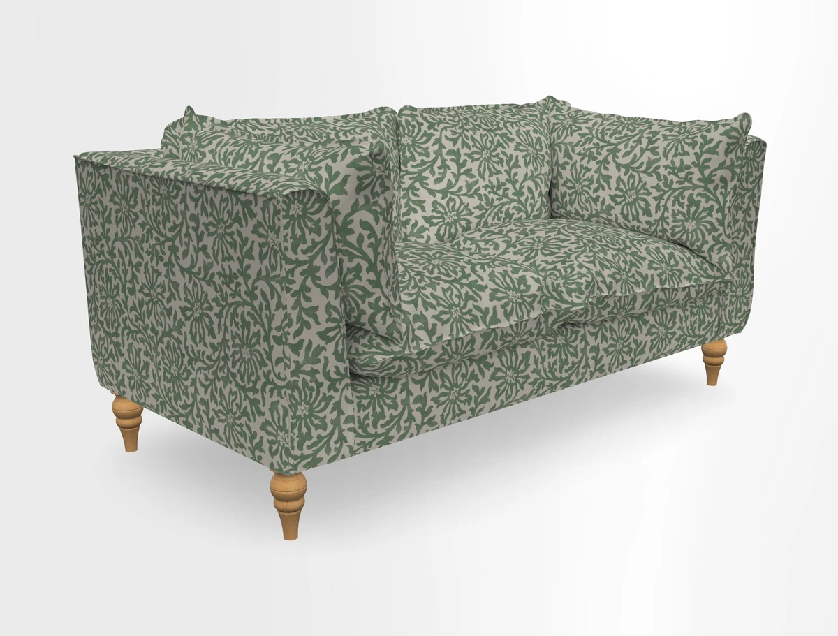 Aysgarth 3 Seater Sofa in Furrow Stripe Broad and Furrow Stripe Narrow Sunflower
