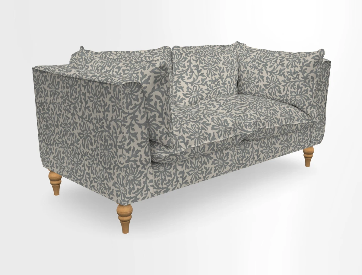 Aysgarth 3 Seater Sofa in Furrow Stripe Broad and Furrow Stripe Narrow Sunflower