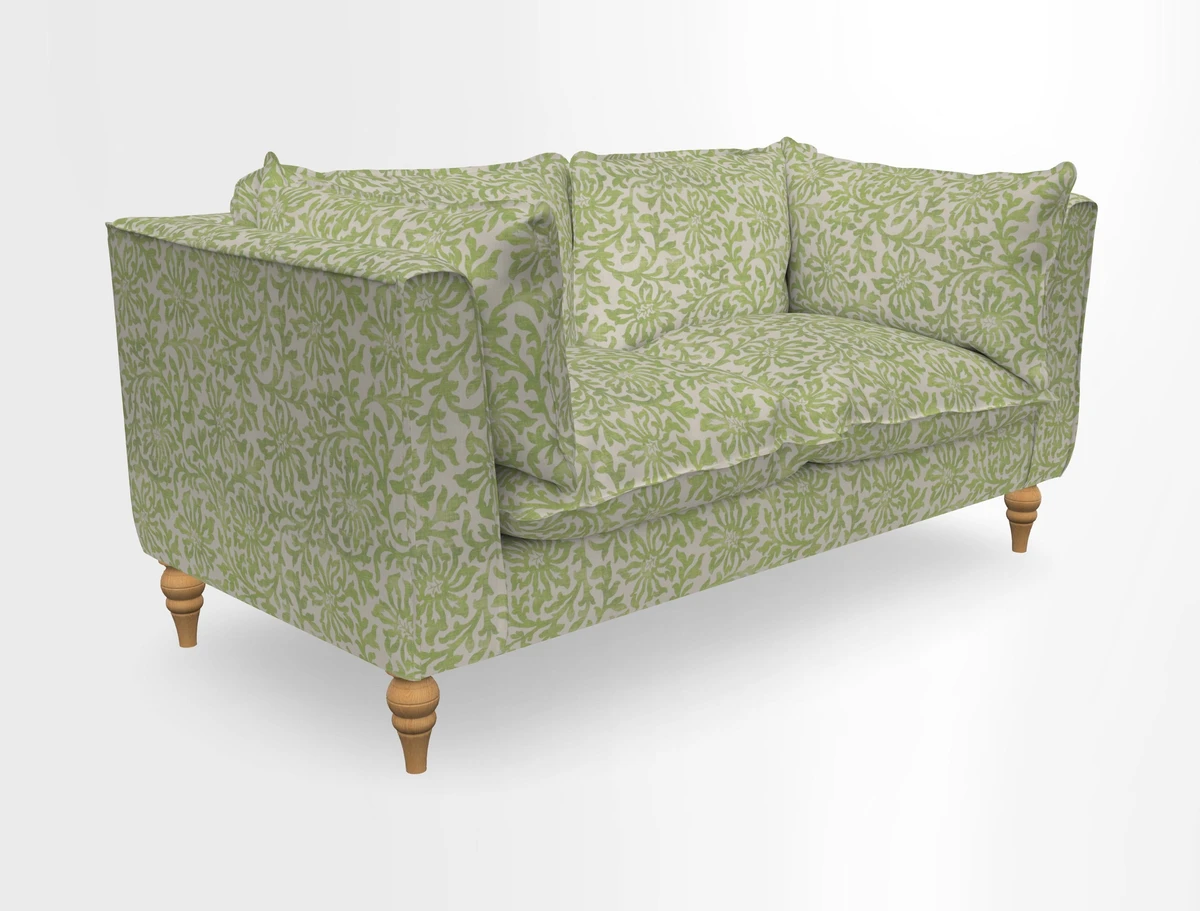 Aysgarth 3 Seater Sofa in Furrow Stripe Broad and Furrow Stripe Narrow Sunflower