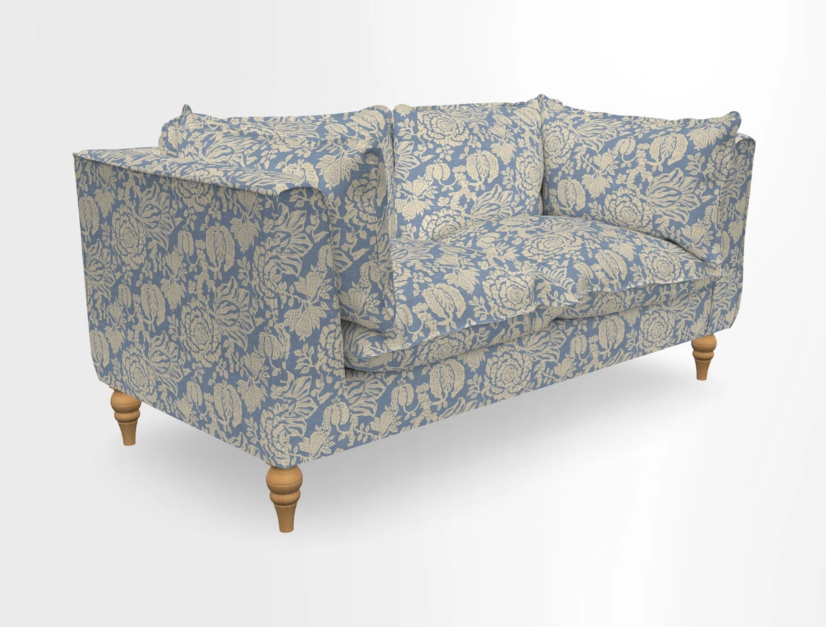 Aysgarth 3 Seater Sofa in Furrow Stripe Broad and Furrow Stripe Narrow Sunflower