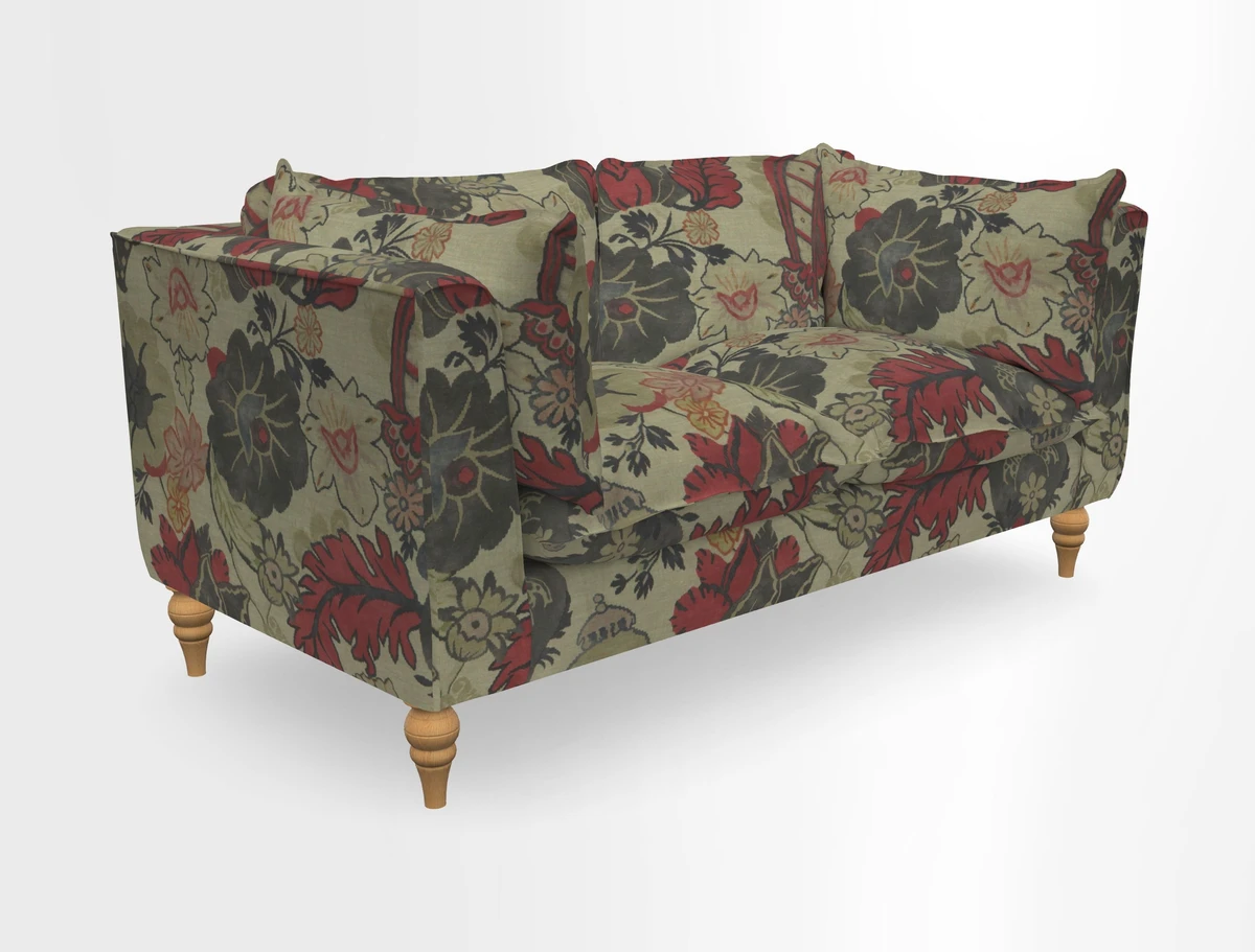 Aysgarth 3 Seater Sofa in Furrow Stripe Broad and Furrow Stripe Narrow Sunflower