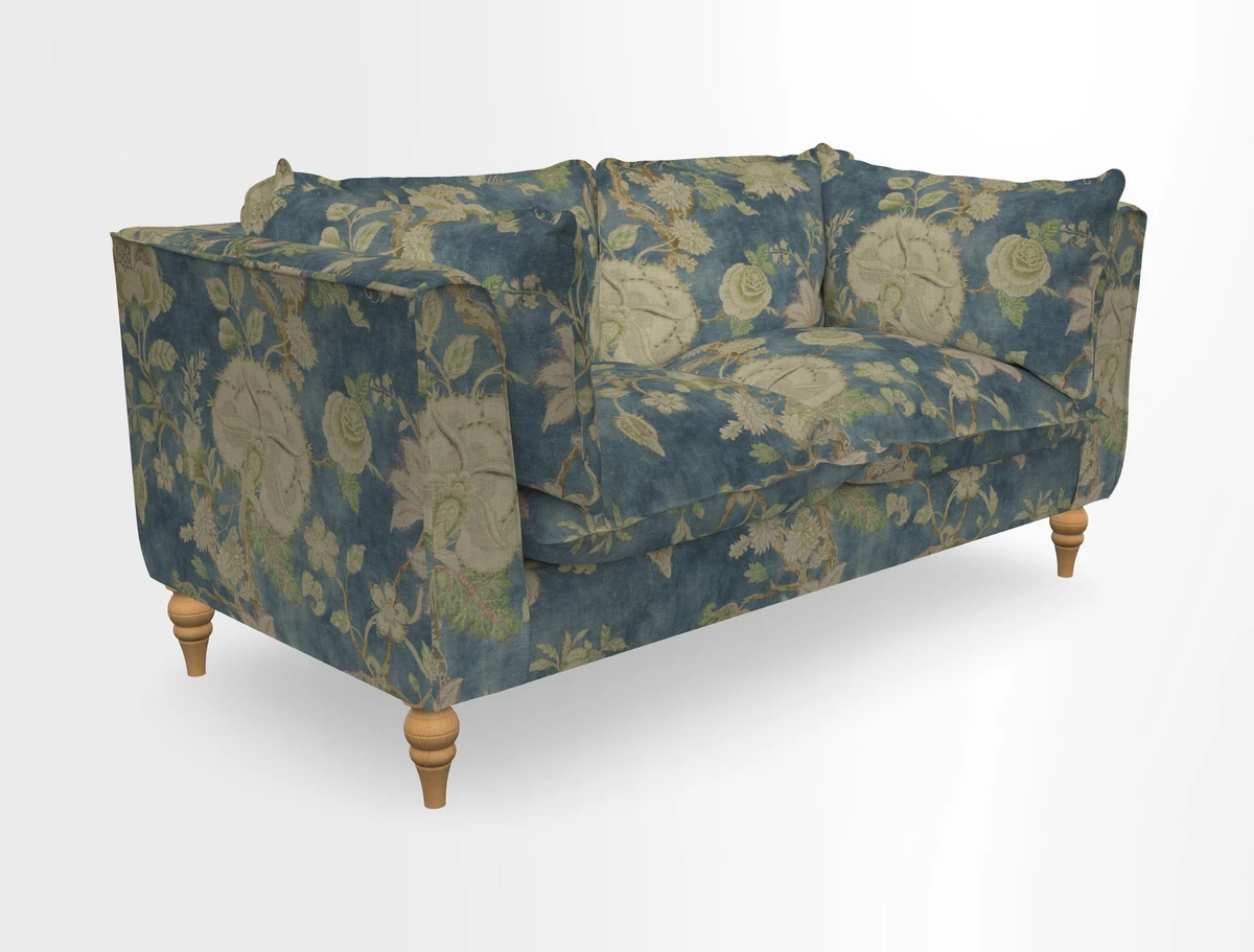 Aysgarth 3 Seater Sofa in Furrow Stripe Broad and Furrow Stripe Narrow Sunflower