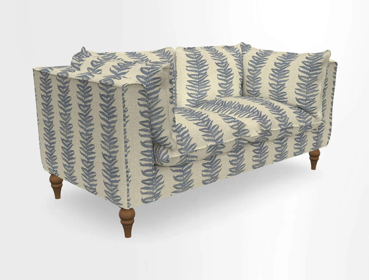 Aysgarth 3 Seater Sofa in Furrow Stripe Broad and Furrow Stripe Narrow Sunflower
