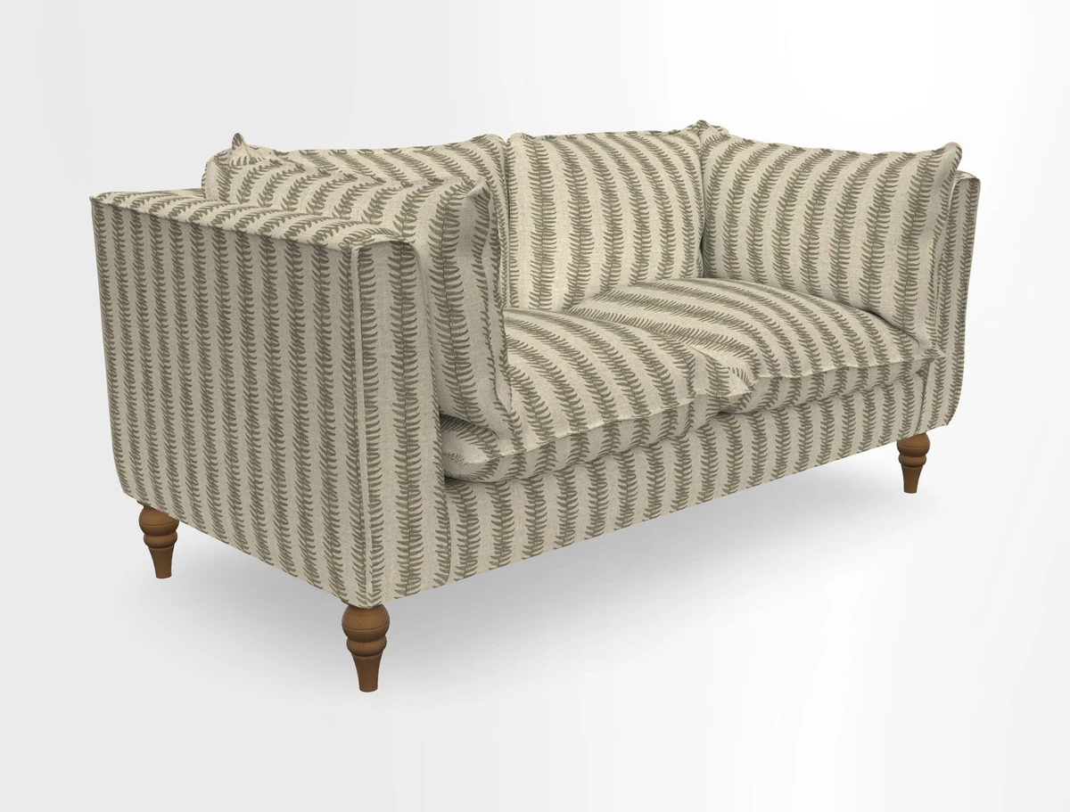 Aysgarth 3 Seater Sofa in Furrow Stripe Broad and Furrow Stripe Narrow Sunflower