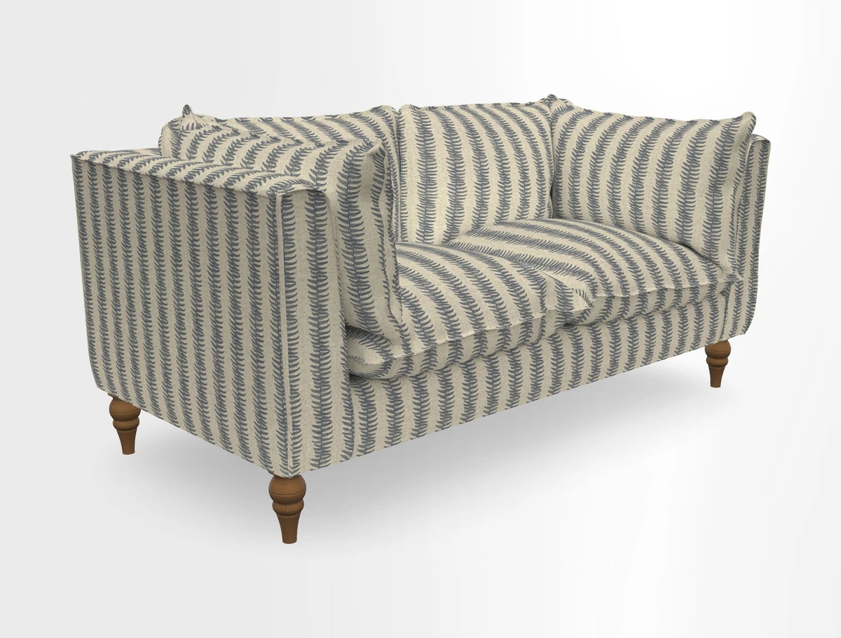 Aysgarth 3 Seater Sofa in Furrow Stripe Broad and Furrow Stripe Narrow Sunflower