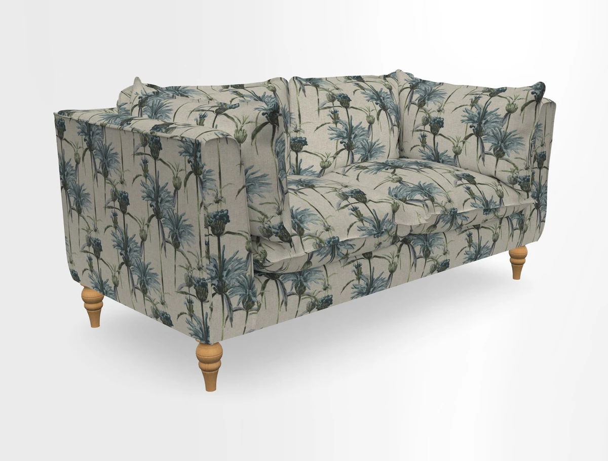 Aysgarth 3 Seater Sofa in Furrow Stripe Broad and Furrow Stripe Narrow Sunflower