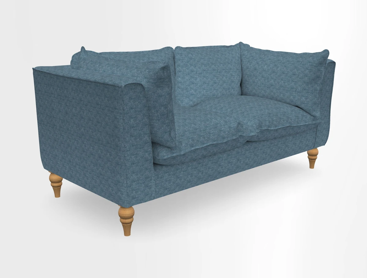 Aysgarth 3 Seater Sofa in Furrow Stripe Broad and Furrow Stripe Narrow Sunflower