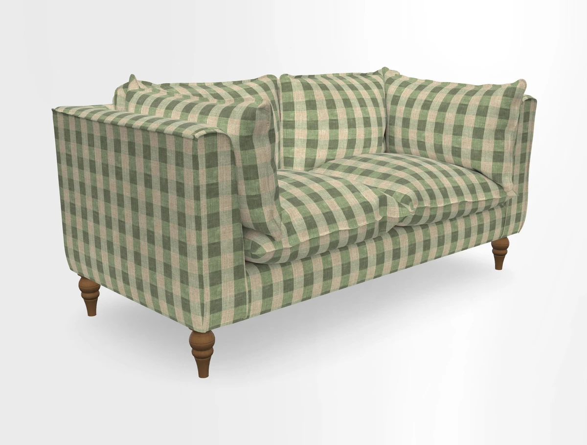 Aysgarth 3 Seater Sofa in Furrow Stripe Broad and Furrow Stripe Narrow Sunflower