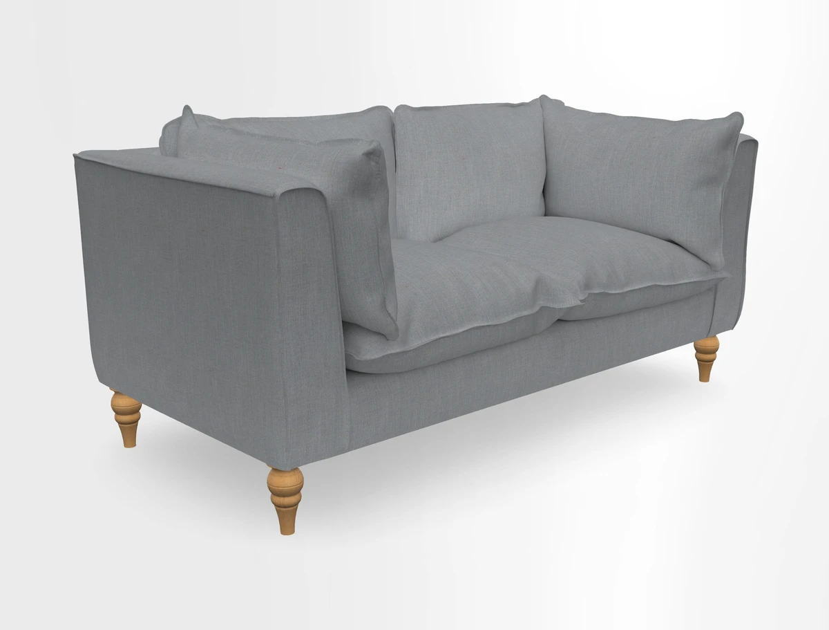 Aysgarth 3 Seater Sofa in Furrow Stripe Broad and Furrow Stripe Narrow Sunflower