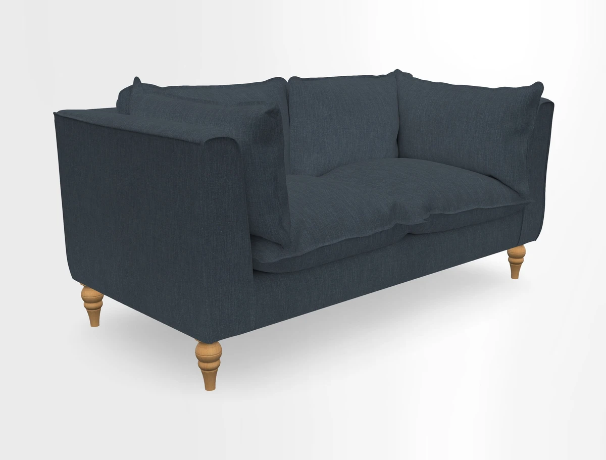 Aysgarth 3 Seater Sofa in Furrow Stripe Broad and Furrow Stripe Narrow Sunflower