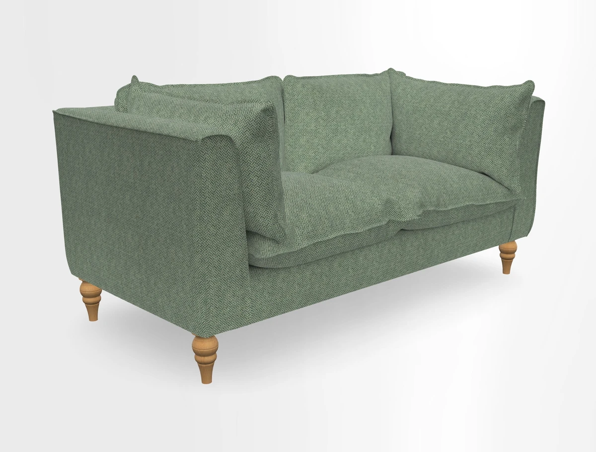 Aysgarth 3 Seater Sofa in Furrow Stripe Broad and Furrow Stripe Narrow Sunflower