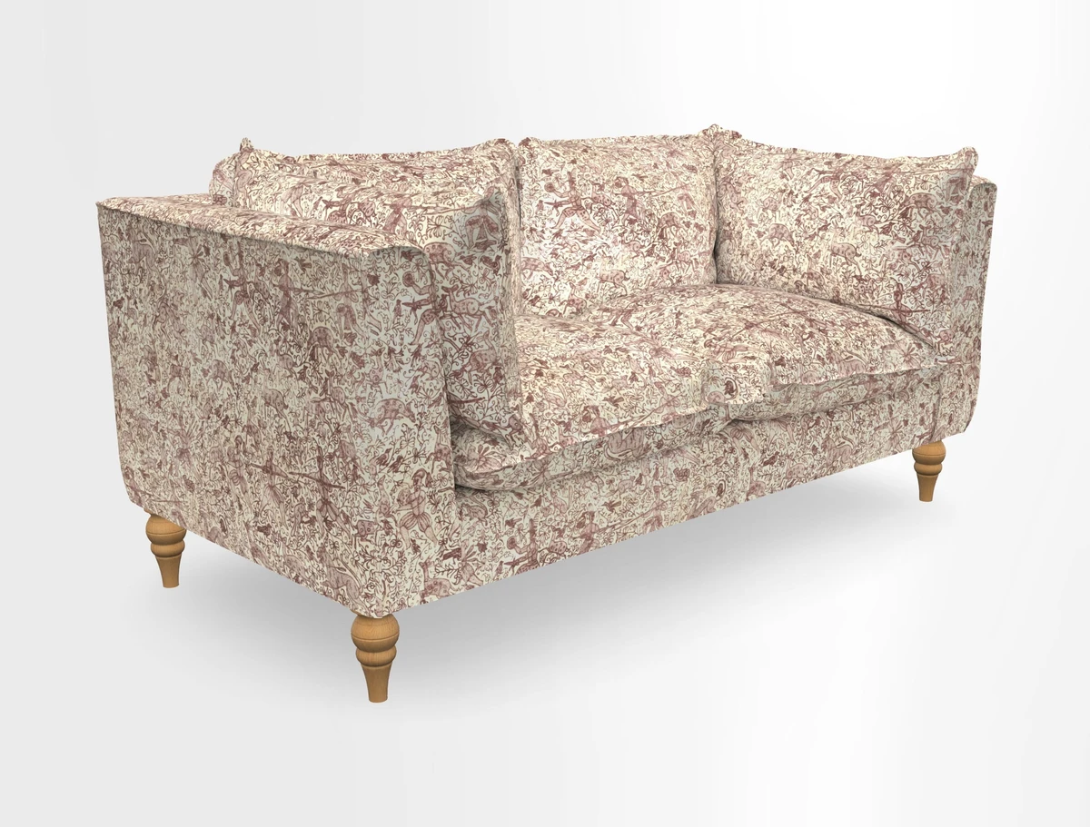 Aysgarth 3 Seater Sofa in Furrow Stripe Broad and Furrow Stripe Narrow Sunflower