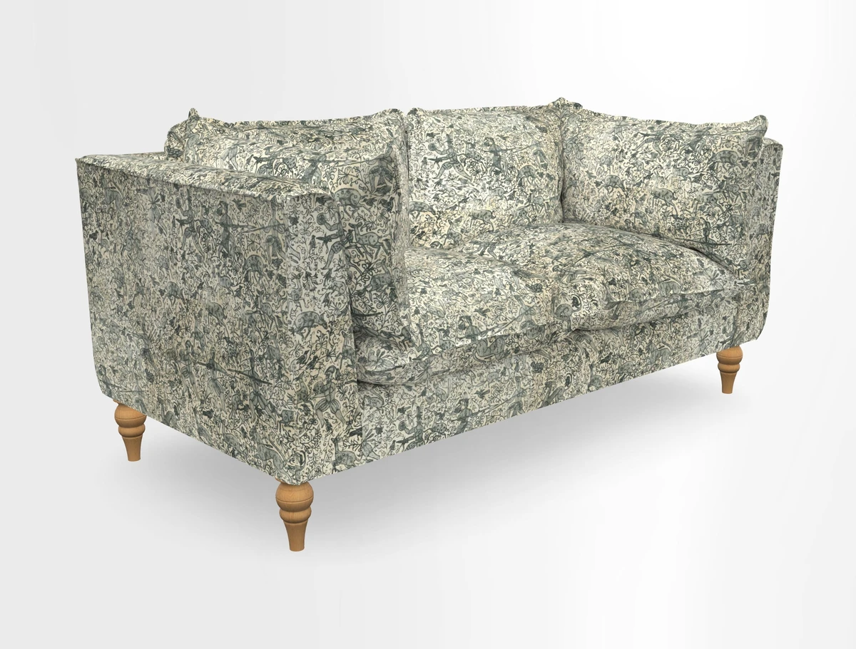 Aysgarth 3 Seater Sofa in Furrow Stripe Broad and Furrow Stripe Narrow Sunflower