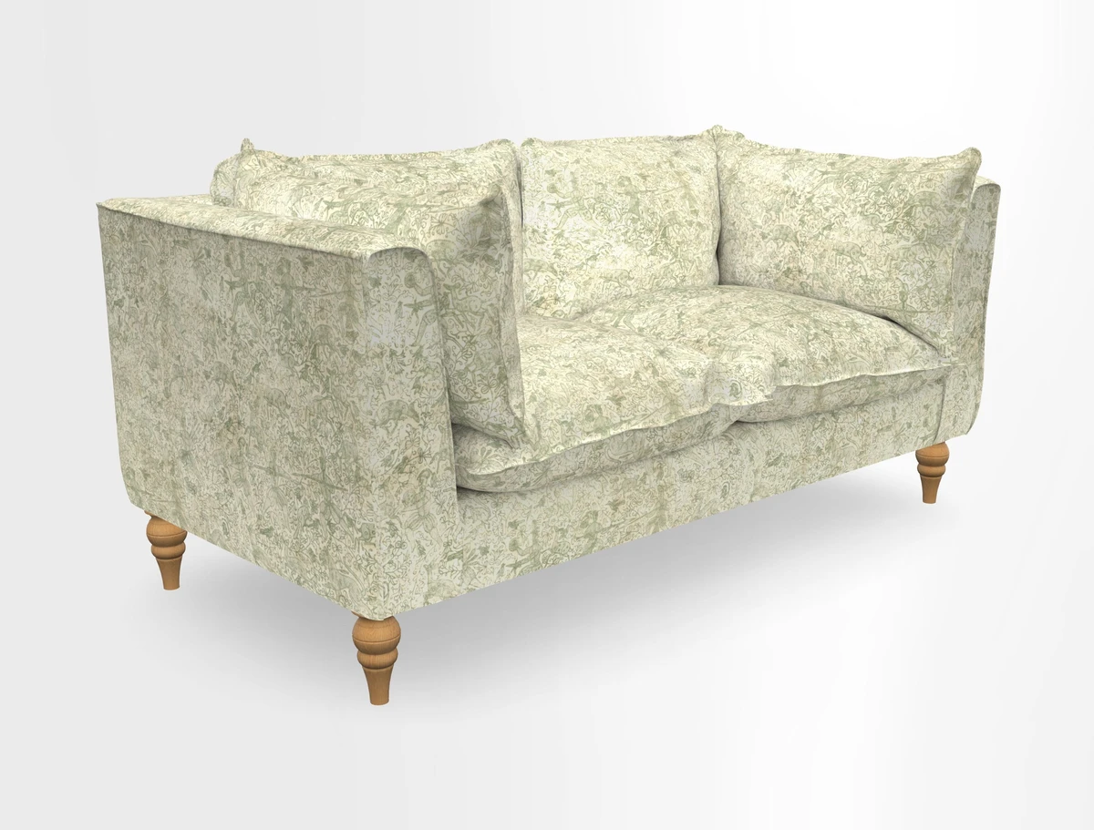 Aysgarth 3 Seater Sofa in Furrow Stripe Broad and Furrow Stripe Narrow Sunflower