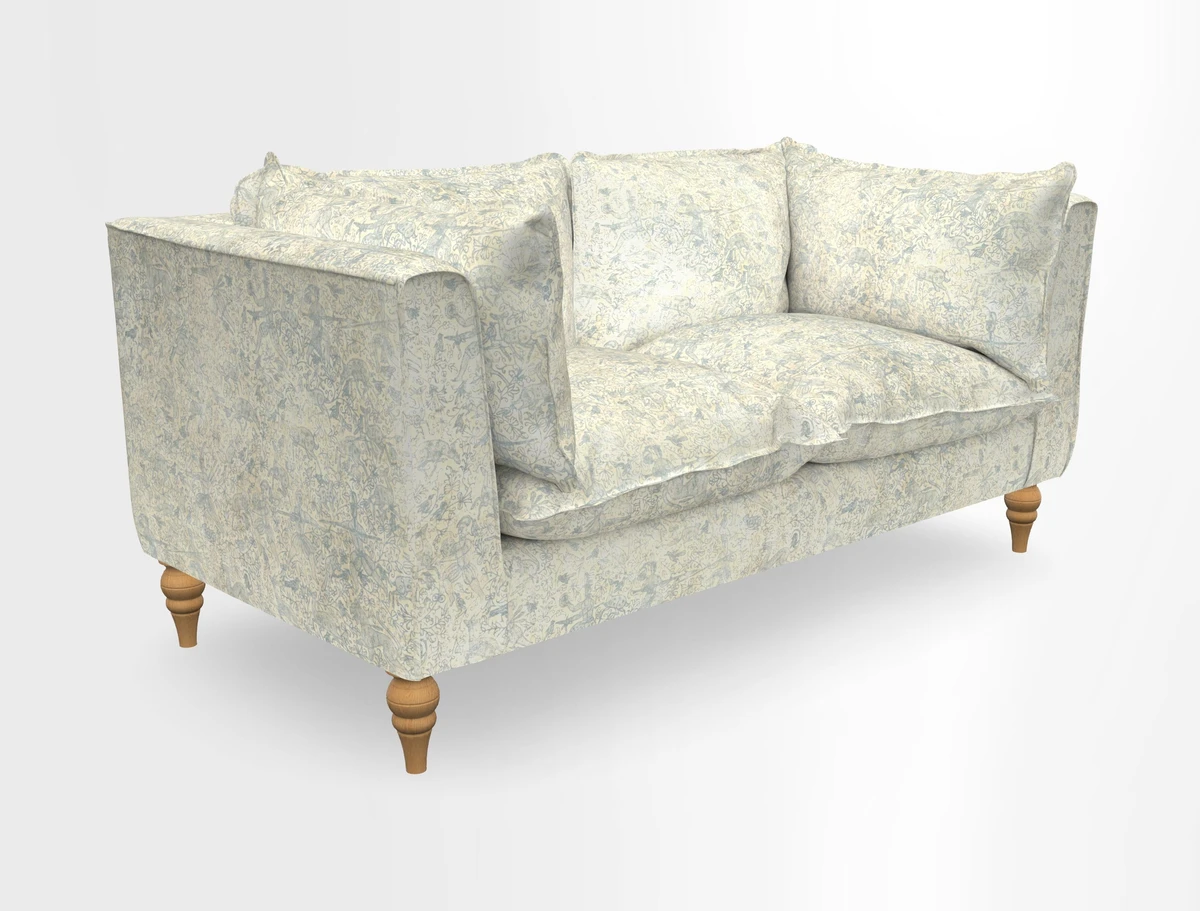 Aysgarth 3 Seater Sofa in Furrow Stripe Broad and Furrow Stripe Narrow Sunflower