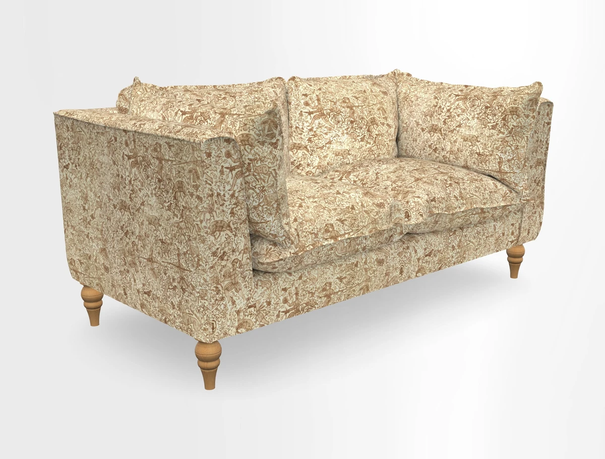 Aysgarth 3 Seater Sofa in Furrow Stripe Broad and Furrow Stripe Narrow Sunflower