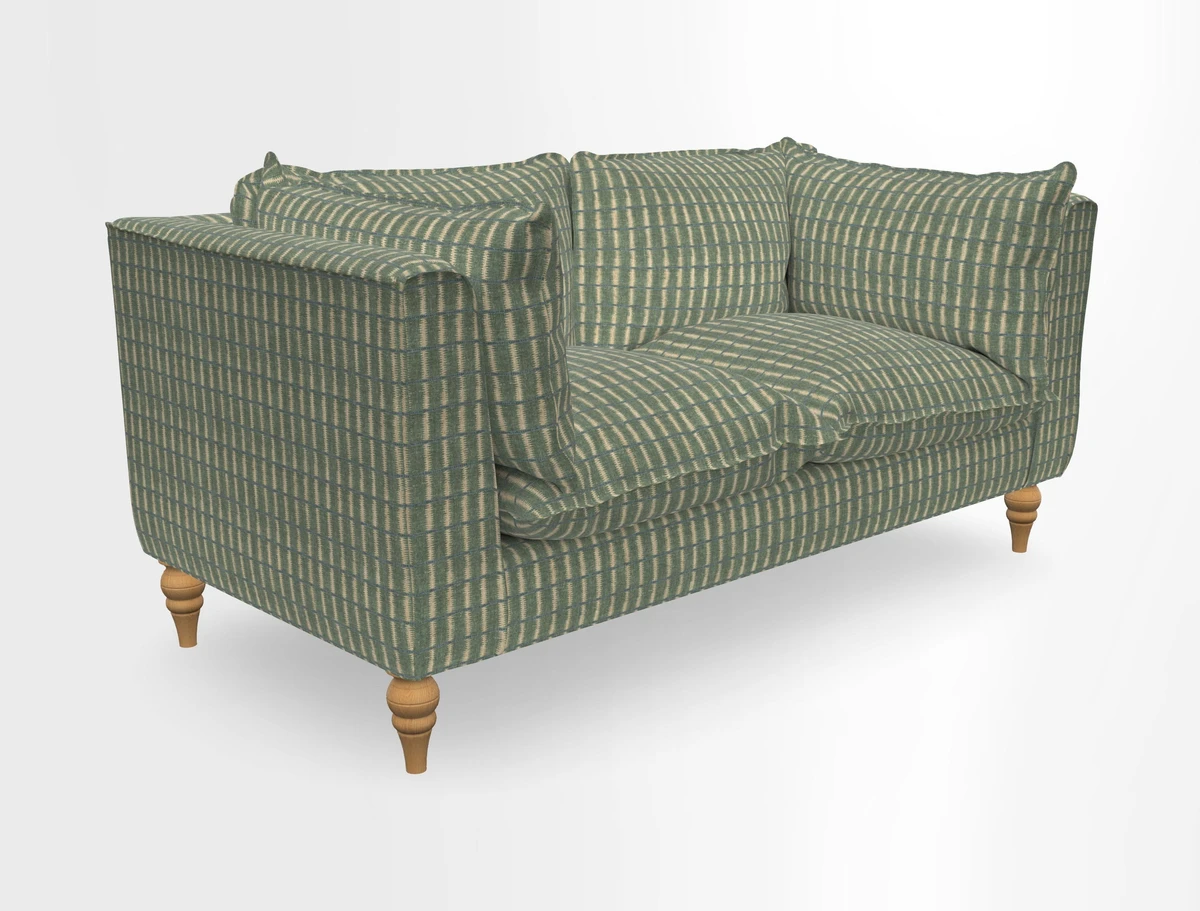 Aysgarth 3 Seater Sofa in Furrow Stripe Broad and Furrow Stripe Narrow Sunflower