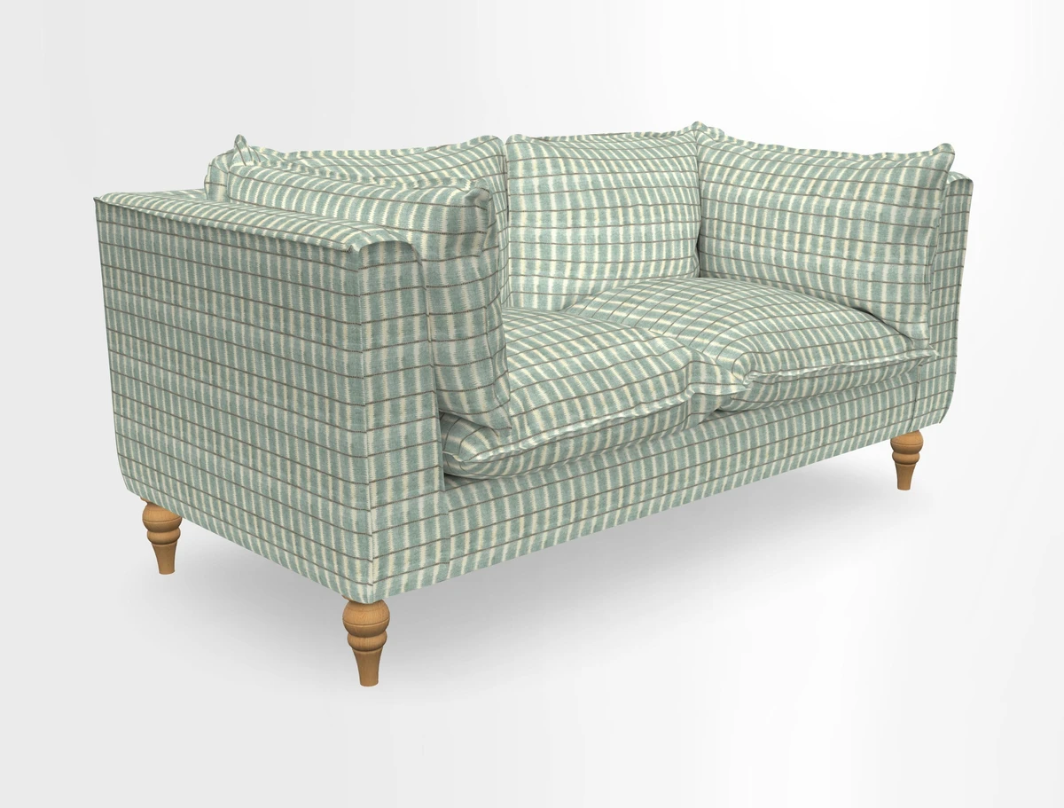 Aysgarth 3 Seater Sofa in Furrow Stripe Broad and Furrow Stripe Narrow Sunflower