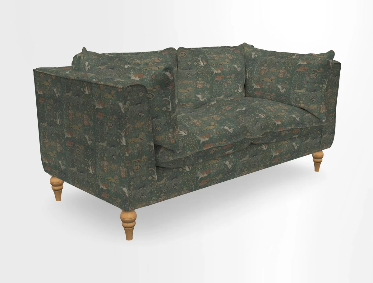 Aysgarth 3 Seater Sofa in Furrow Stripe Broad and Furrow Stripe Narrow Sunflower