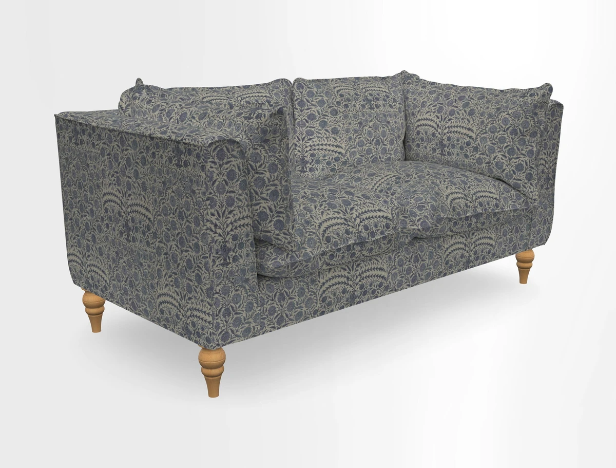 Aysgarth 3 Seater Sofa in Furrow Stripe Broad and Furrow Stripe Narrow Sunflower