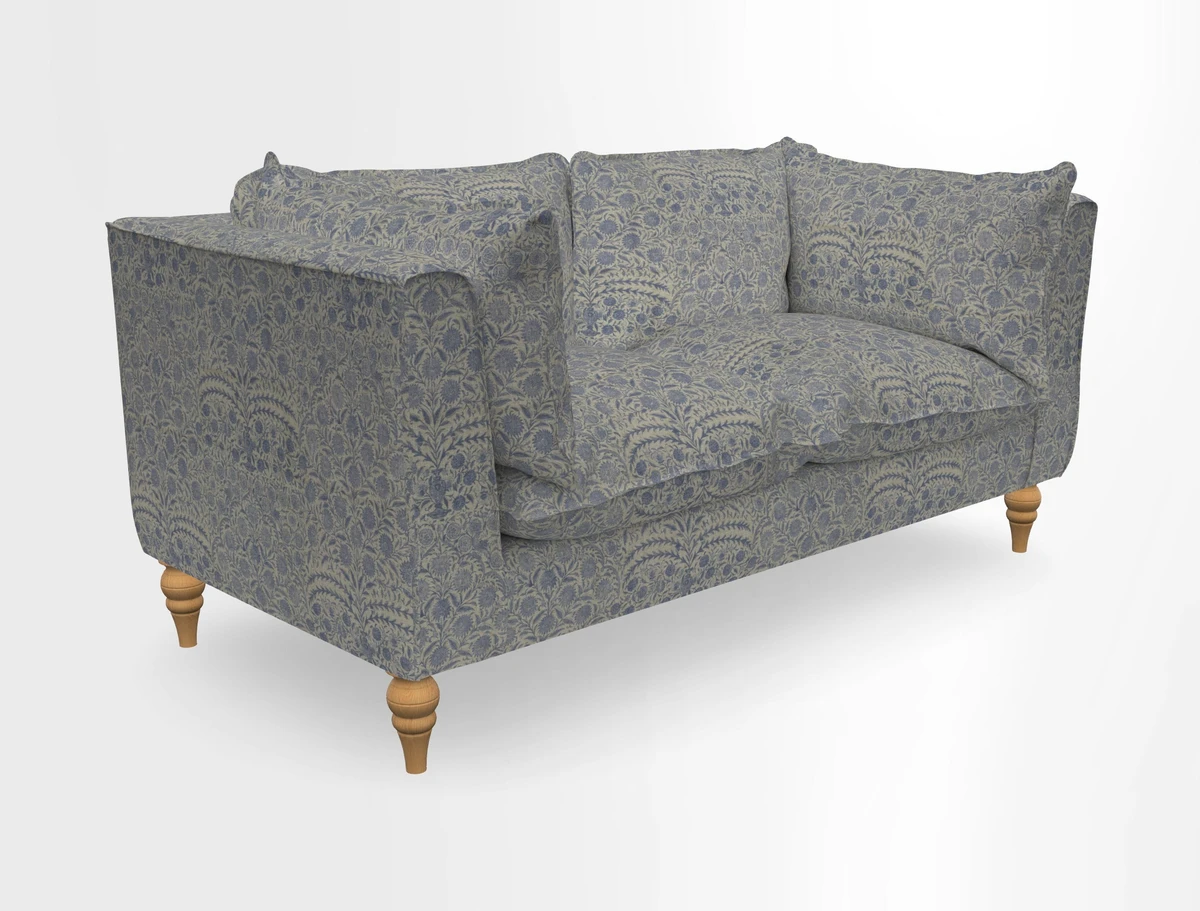 Aysgarth 3 Seater Sofa in Furrow Stripe Broad and Furrow Stripe Narrow Sunflower