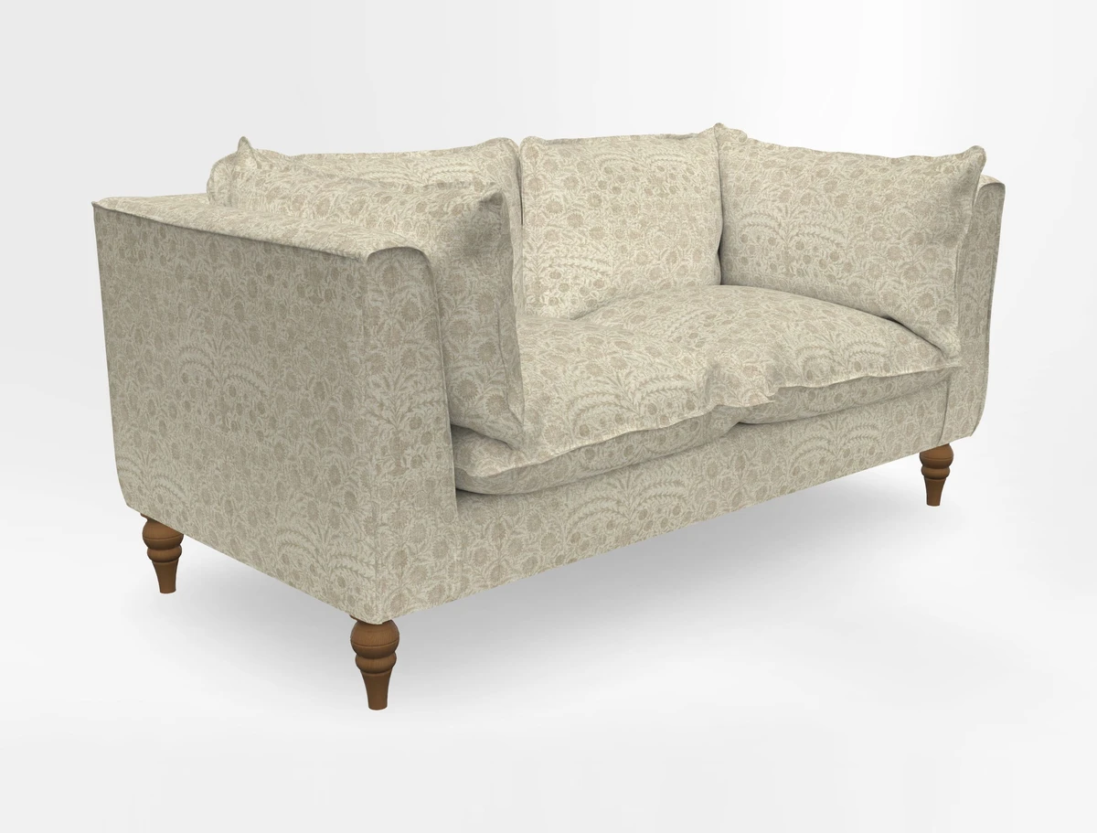Aysgarth 3 Seater Sofa in Furrow Stripe Broad and Furrow Stripe Narrow Sunflower