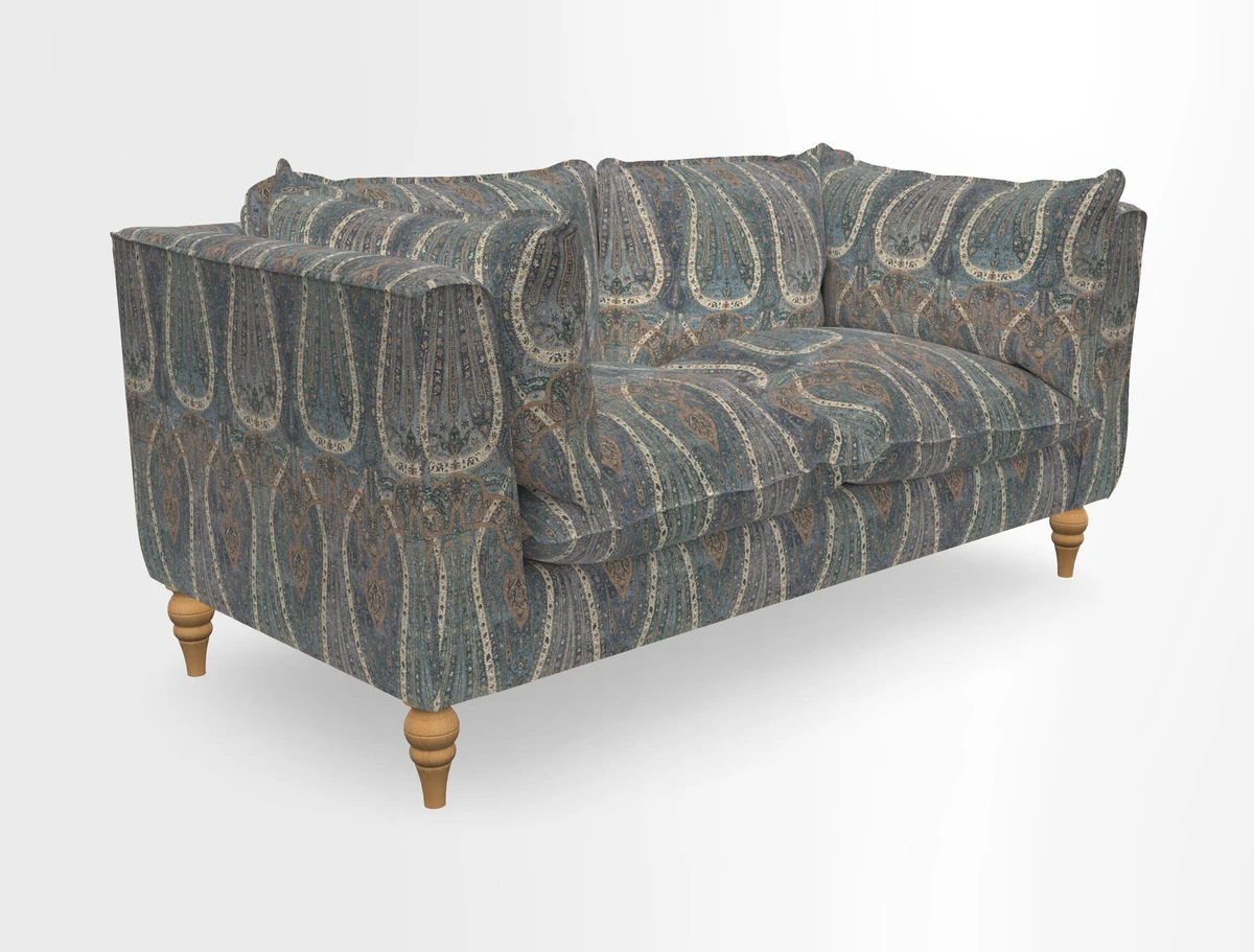 Aysgarth 3 Seater Sofa in Furrow Stripe Broad and Furrow Stripe Narrow Sunflower