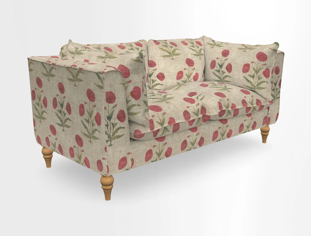 Aysgarth 3 Seater Sofa in Furrow Stripe Broad and Furrow Stripe Narrow Sunflower