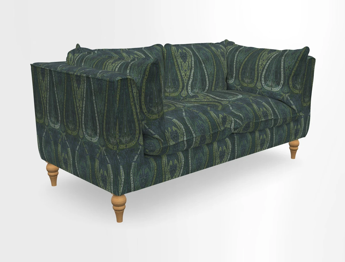 Aysgarth 3 Seater Sofa in Furrow Stripe Broad and Furrow Stripe Narrow Sunflower