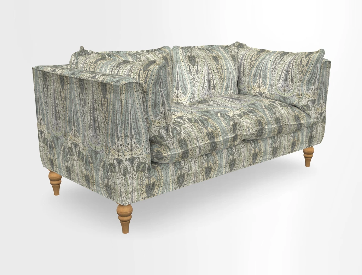 Aysgarth 3 Seater Sofa in Furrow Stripe Broad and Furrow Stripe Narrow Sunflower