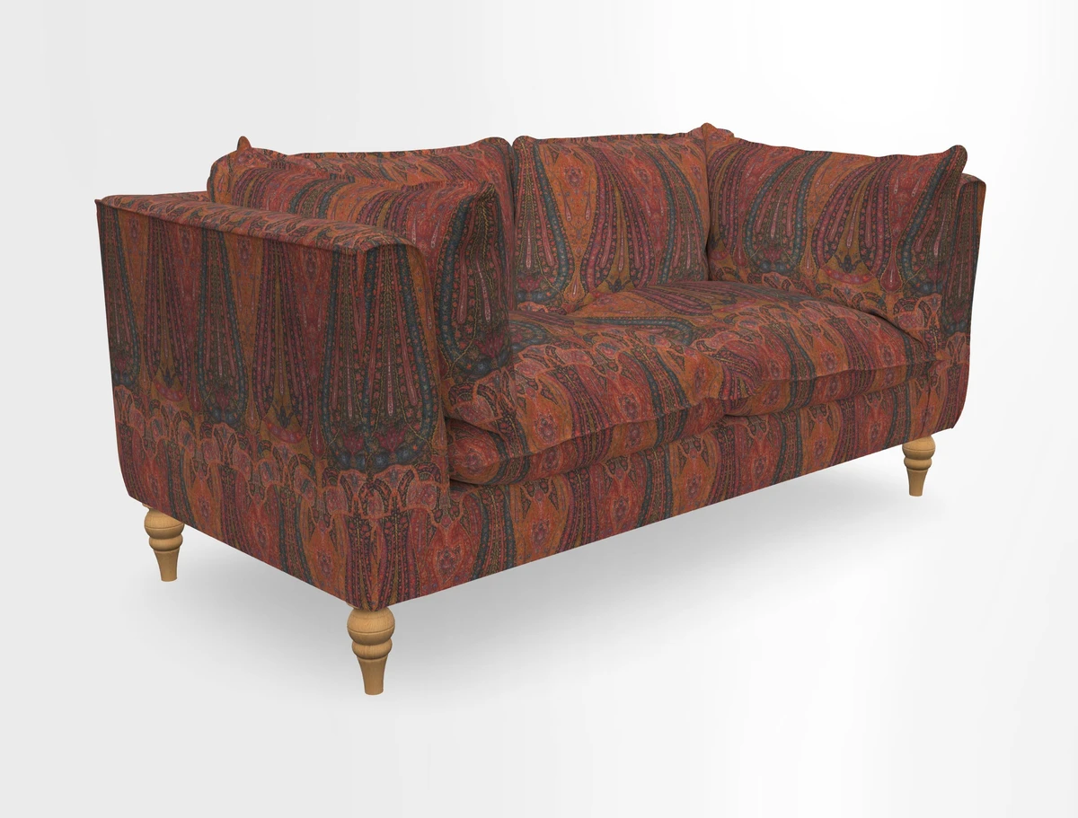 Aysgarth 3 Seater Sofa in Furrow Stripe Broad and Furrow Stripe Narrow Sunflower