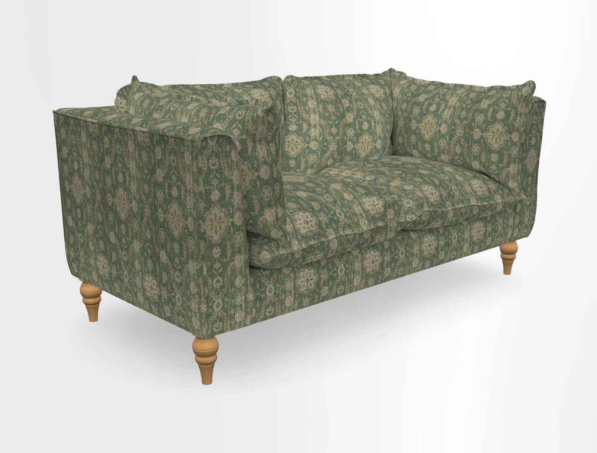 Aysgarth 3 Seater Sofa in Furrow Stripe Broad and Furrow Stripe Narrow Sunflower