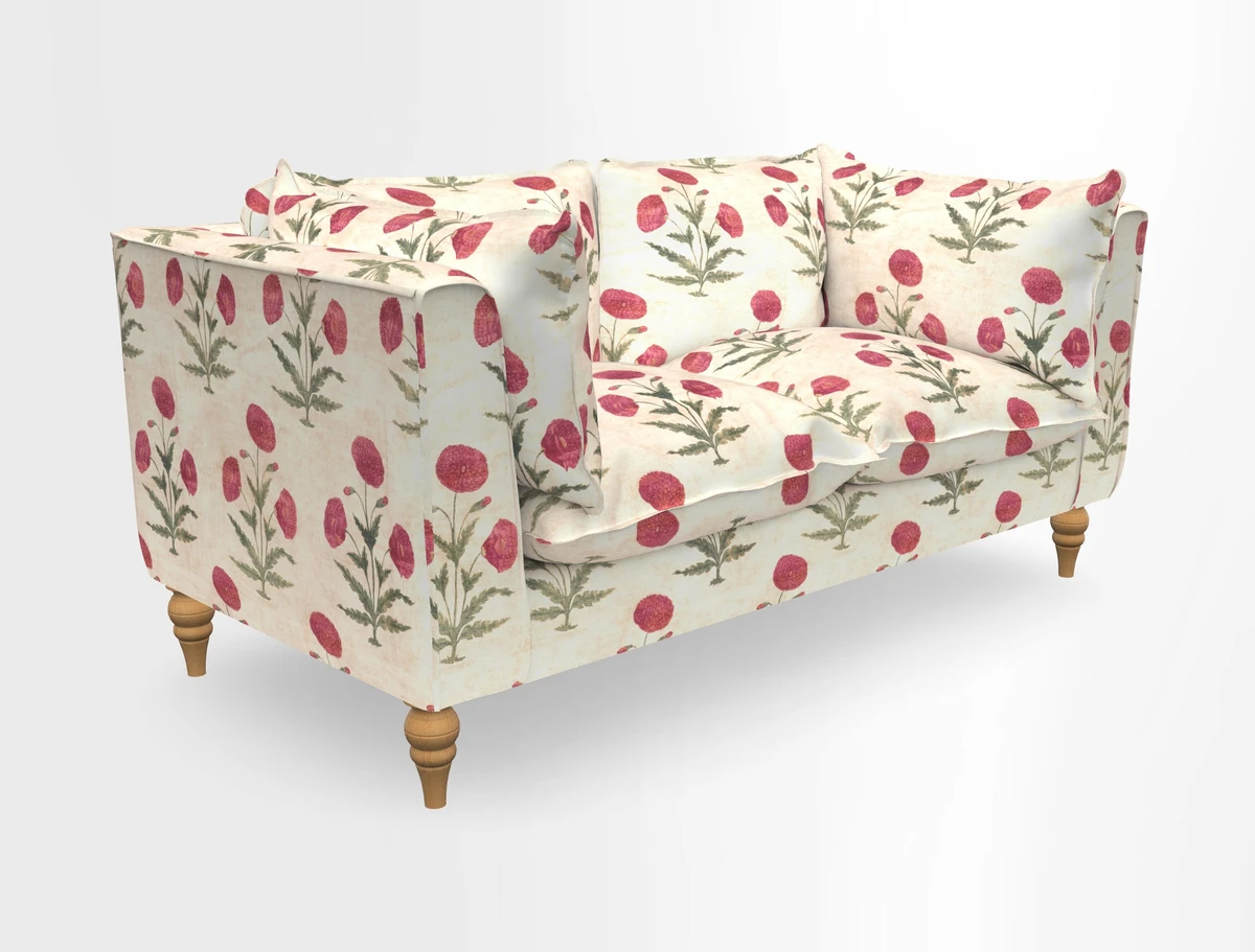 Aysgarth 3 Seater Sofa in Furrow Stripe Broad and Furrow Stripe Narrow Sunflower