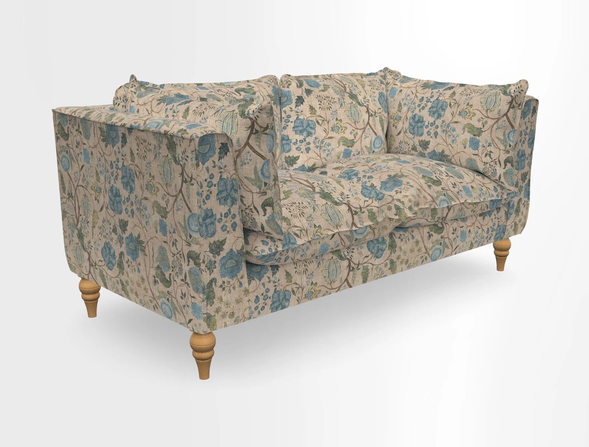 Aysgarth 3 Seater Sofa in Furrow Stripe Broad and Furrow Stripe Narrow Sunflower