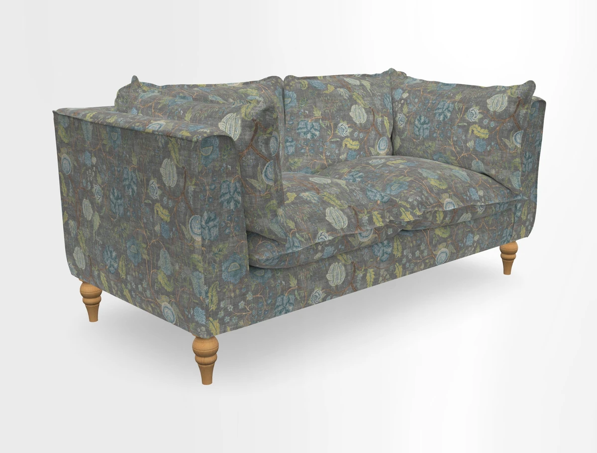Aysgarth 3 Seater Sofa in Furrow Stripe Broad and Furrow Stripe Narrow Sunflower