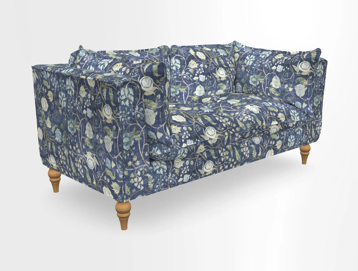 Aysgarth 3 Seater Sofa in Furrow Stripe Broad and Furrow Stripe Narrow Sunflower