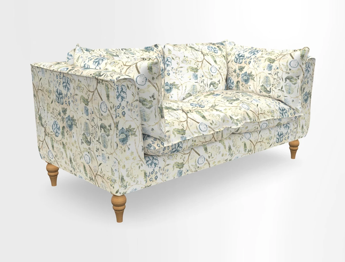 Aysgarth 3 Seater Sofa in Furrow Stripe Broad and Furrow Stripe Narrow Sunflower