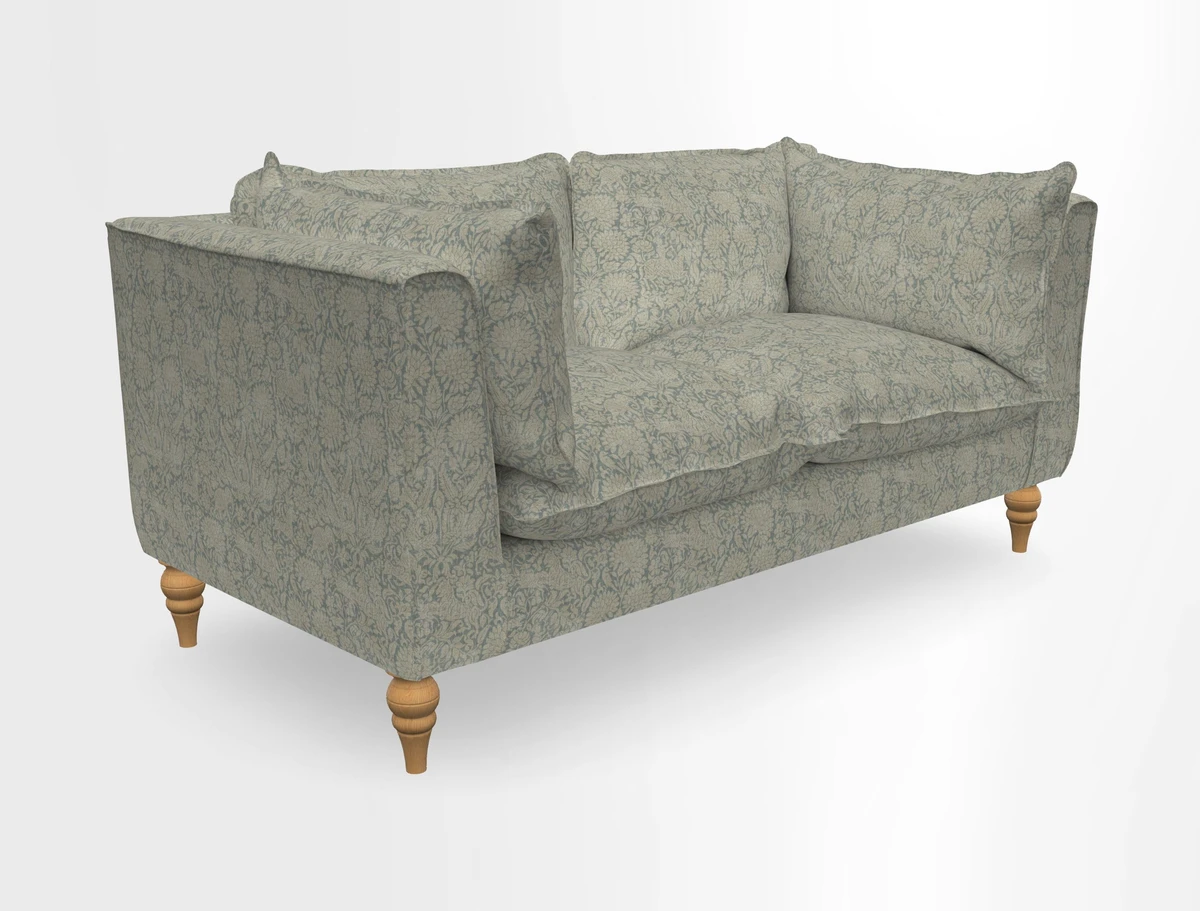 Aysgarth 3 Seater Sofa in Furrow Stripe Broad and Furrow Stripe Narrow Sunflower