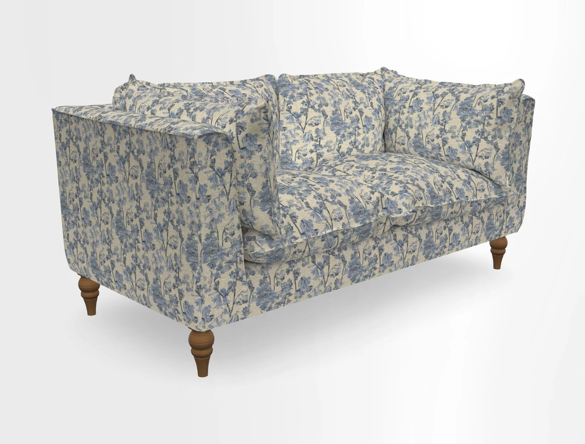 Aysgarth 3 Seater Sofa in Furrow Stripe Broad and Furrow Stripe Narrow Sunflower