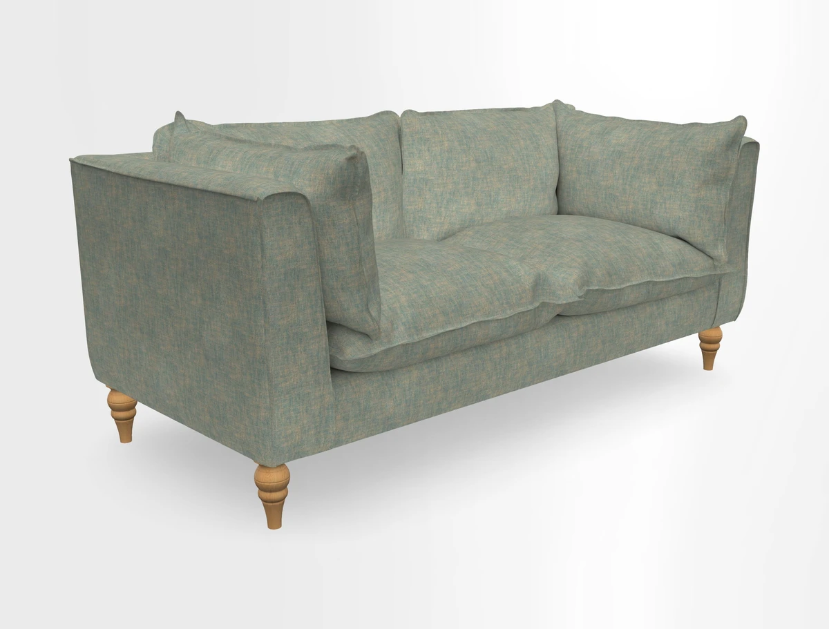 Aysgarth 3 Seater Sofa in Furrow Stripe Broad and Furrow Stripe Narrow Sunflower