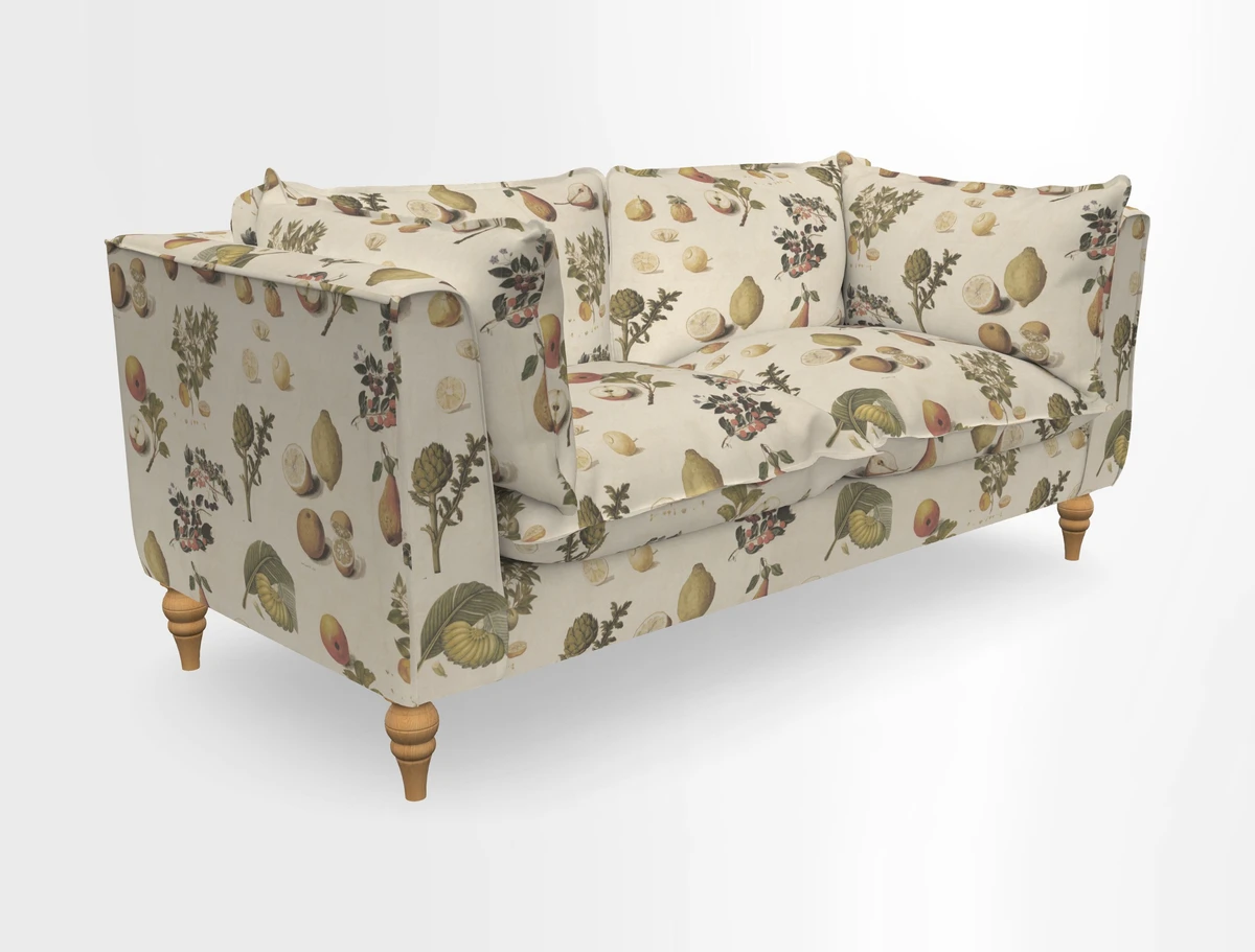 Aysgarth 3 Seater Sofa in Furrow Stripe Broad and Furrow Stripe Narrow Sunflower