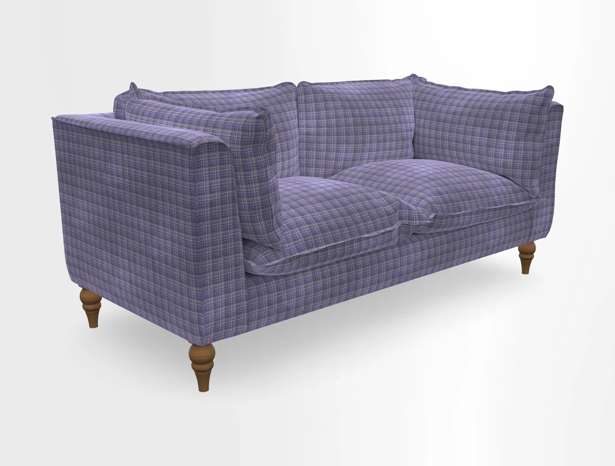 Aysgarth 3 Seater Sofa in Furrow Stripe Broad and Furrow Stripe Narrow Sunflower