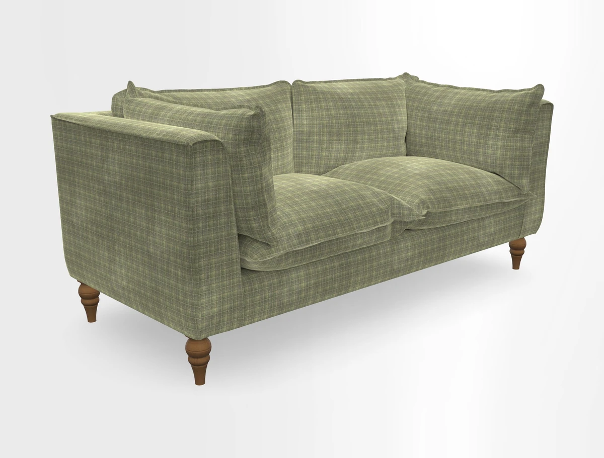 Aysgarth 3 Seater Sofa in Furrow Stripe Broad and Furrow Stripe Narrow Sunflower