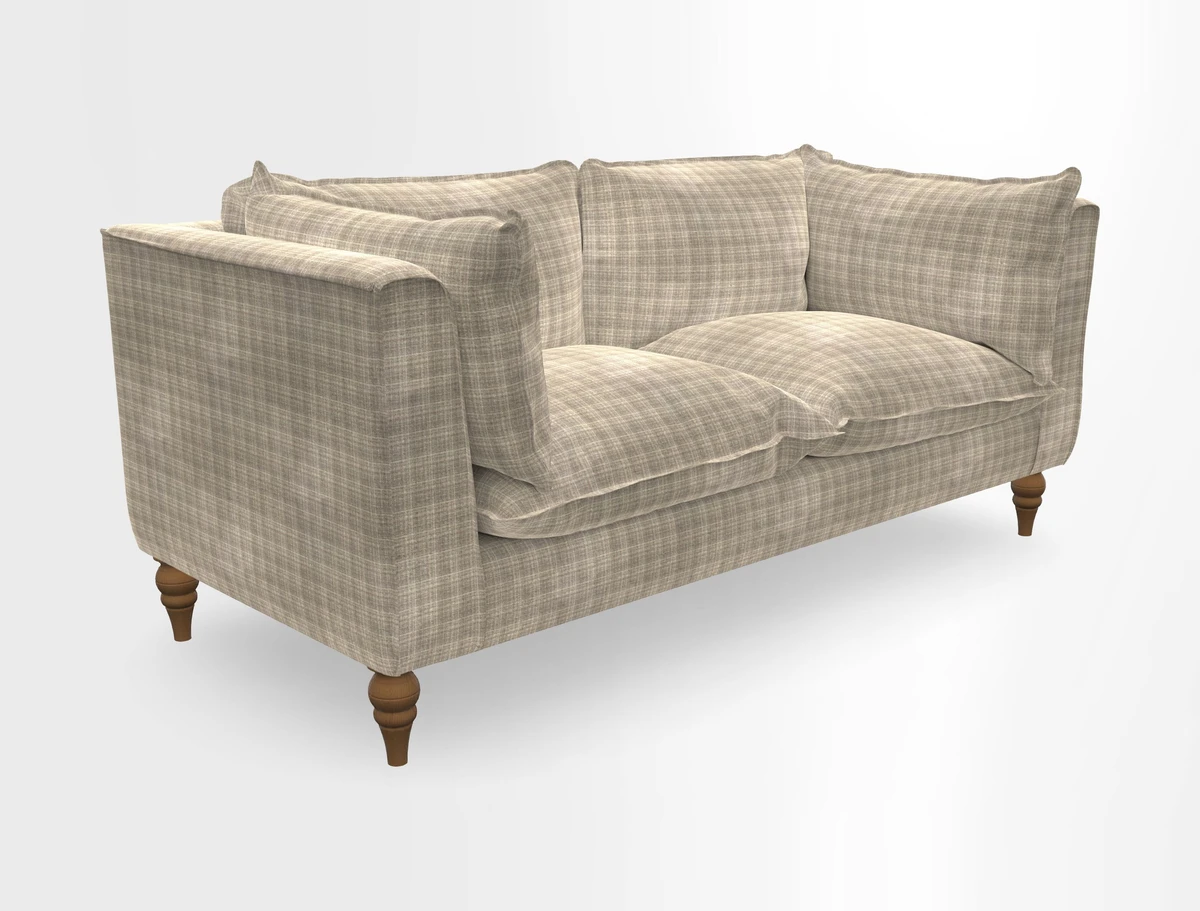 Aysgarth 3 Seater Sofa in Furrow Stripe Broad and Furrow Stripe Narrow Sunflower