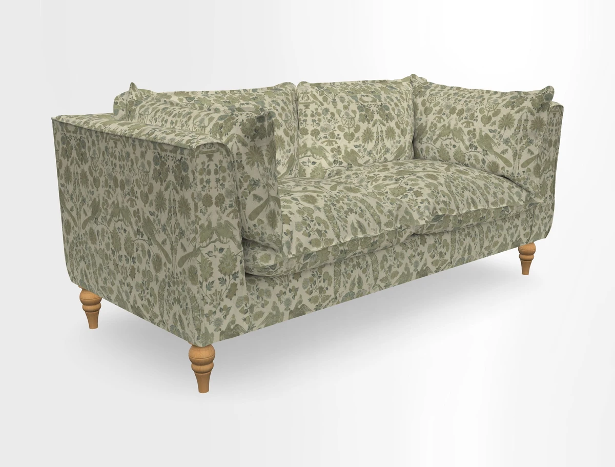 Aysgarth 3 Seater Sofa in Furrow Stripe Broad and Furrow Stripe Narrow Sunflower