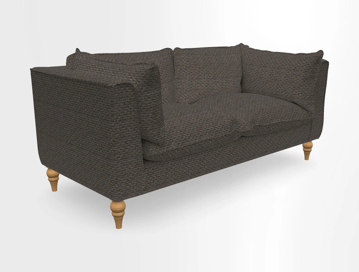 Aysgarth 3 Seater Sofa in Furrow Stripe Broad and Furrow Stripe Narrow Sunflower