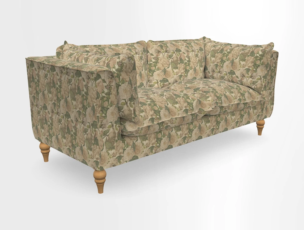Aysgarth 3 Seater Sofa in Furrow Stripe Broad and Furrow Stripe Narrow Sunflower