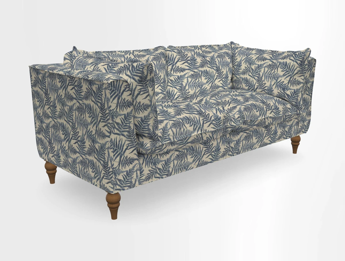 Aysgarth 3 Seater Sofa in Furrow Stripe Broad and Furrow Stripe Narrow Sunflower