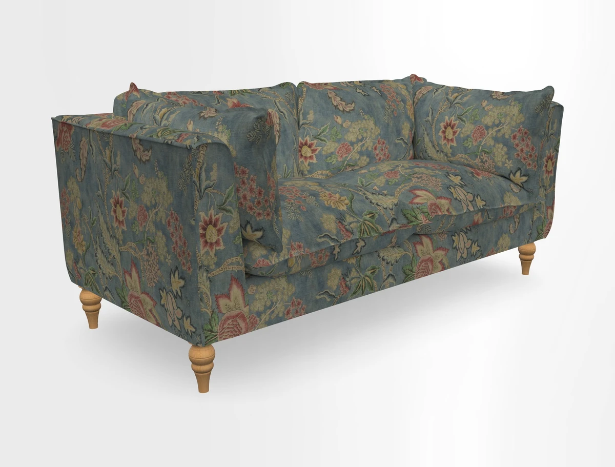Aysgarth 3 Seater Sofa in Furrow Stripe Broad and Furrow Stripe Narrow Sunflower